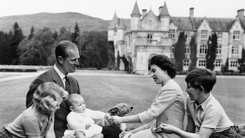La familia real británica en