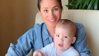 Meghan Markle con su hijo