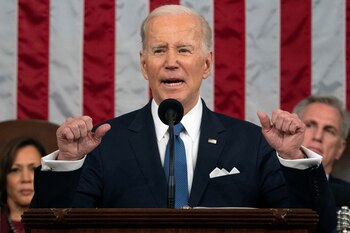 Joe Biden, en su discurso