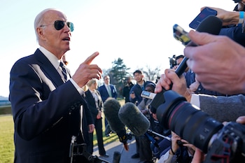 El presidente Joe Biden habla
