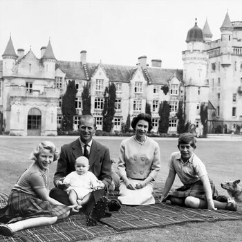 La familia real en Balmoral