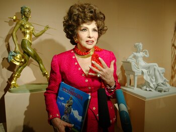 La actriz italiana Gina Lollobrigida