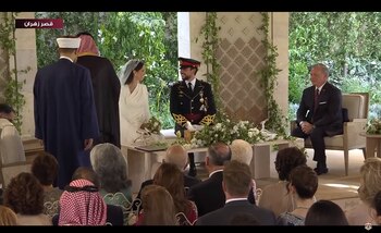Hussein de Jordania y Rajwa