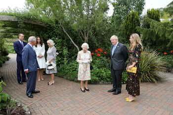 La reina de Inglaterra estuvo