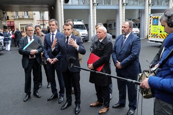El presidente francés, Emmanuel Macron