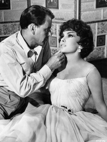 Junto a Frank Sinatra en