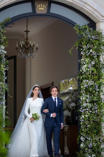 La novia, con un elegante