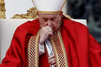 El Papa Francisco preside las
