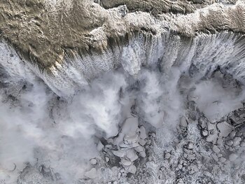 Una impactante imagen aérea de