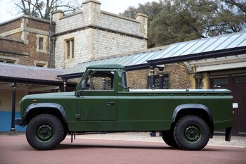 La camioneta Land Rover que