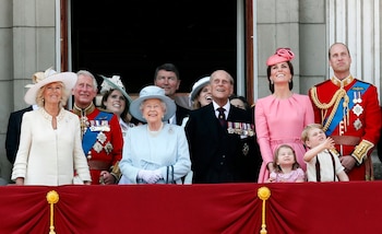 La familia real británica en