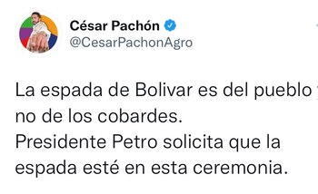 Tuit de César Pachon.