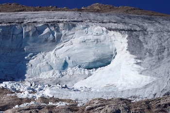El desprendimiento en Marmolada ocurrió