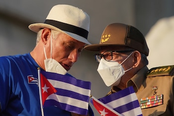 Raúl Castro y Miguel Díaz-Canel.