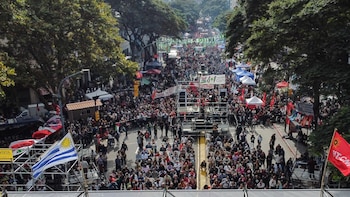 El acto del PIT-CNT, en