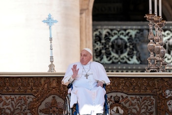El papa Francisco reapareció ante