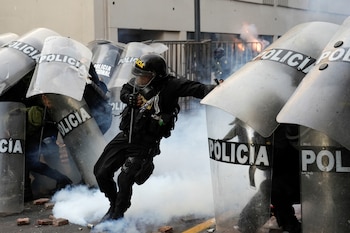 Un grupo de Policía en