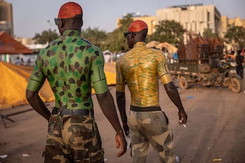 El presidente de Burkina Faso,