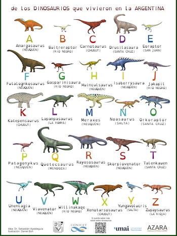 Las letras del Alfabeto de