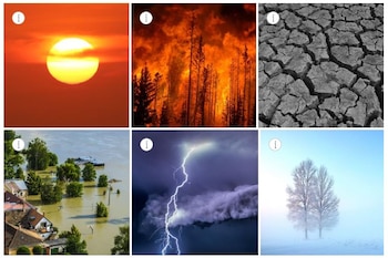 Distintos eventos climáticos extremos se