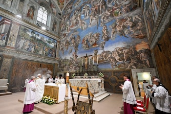 La Capilla Sixtina, con frescos