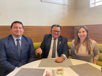Los investigados Fabiola Gallardo y