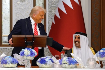 Trump elogió al emir qatarí