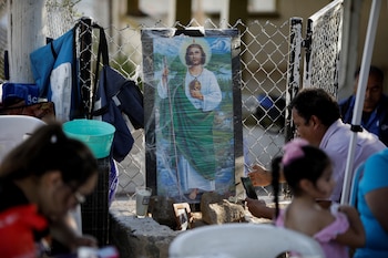 Altar hecho para Jaime Montelongo,