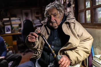 El expresidente José Mujica entrevistado
