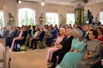 Las familias y sus invitados