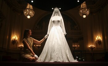 El deslumbrante vestido de novia