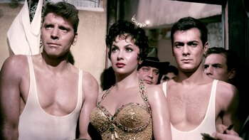 Los actores estadounidenses Burt Lancaster,