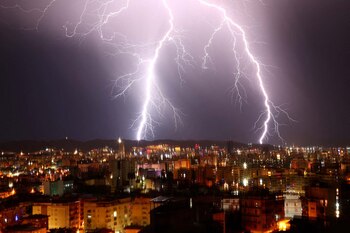Una tormenta sobre el cielo