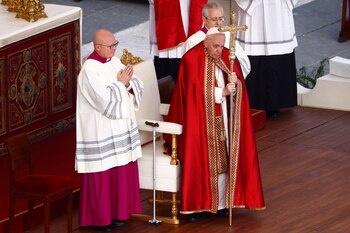 El papa Francisco durante la