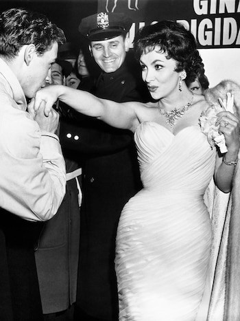 Gina Lollobrigida en el estreno