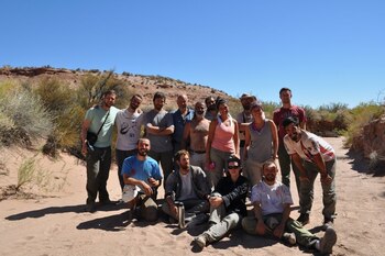 Parte del equipo de investigadores