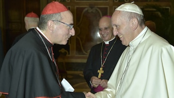 El cardenal Daniel Sturla junto