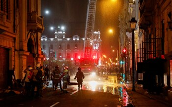 Más compañías de Bomberos llegaron