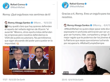 Publicaciones de Rafael Correa sobre