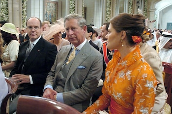 Alberto de Mónaco junto al