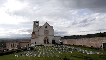 El papa Francisco ofició una