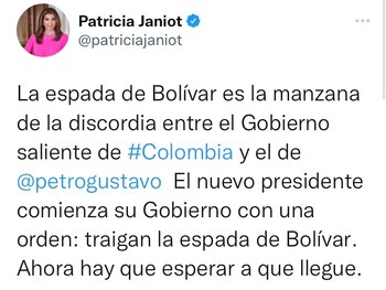 Tuit de Patricia Janiot.