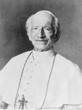 Papa León XIII, quien dirigió