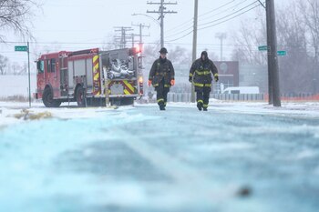 Bomberos en Detroit