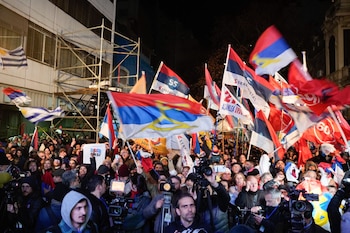 Militantes del Frente Amplio, tras