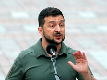 El presidente de Ucrania, Volodimir