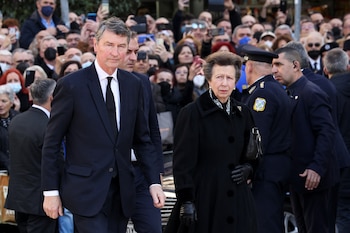La princesa británica Ana, la