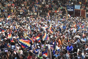 Los dirigentes del Trópico de Cochabamba,